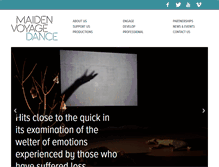 Tablet Screenshot of maidenvoyagedance.com